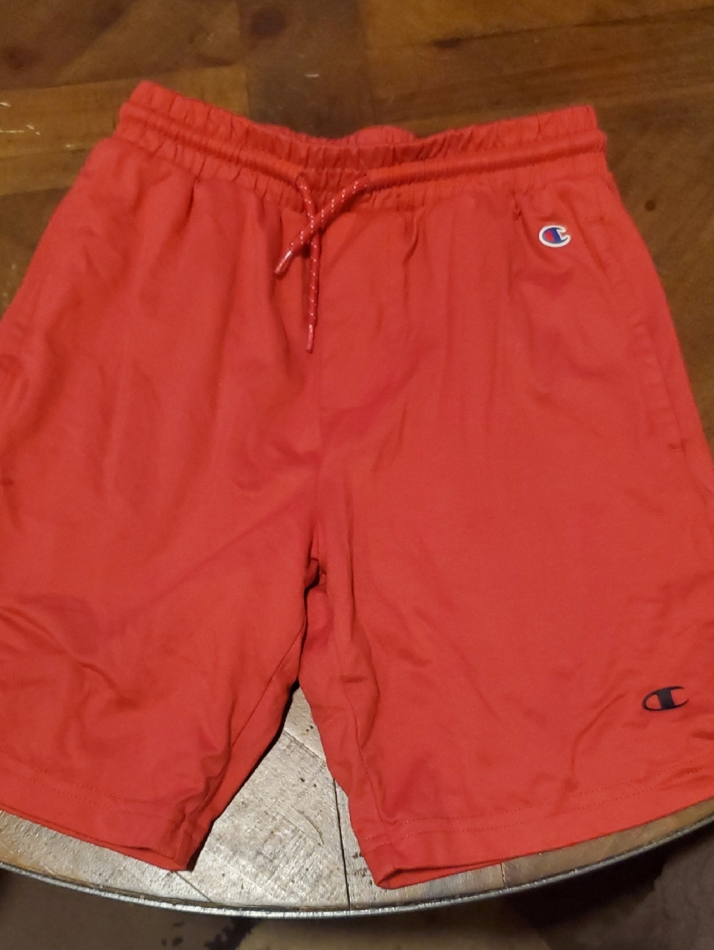 Champion Red Drawstring Athletic Shorts